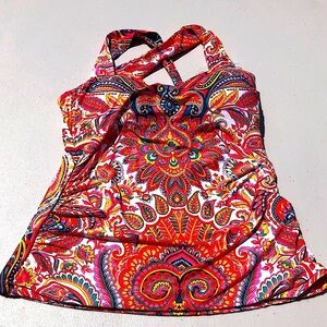 Jantzen Women’s Swimsuit Bathing Suit Bikini Tankini Top S 6